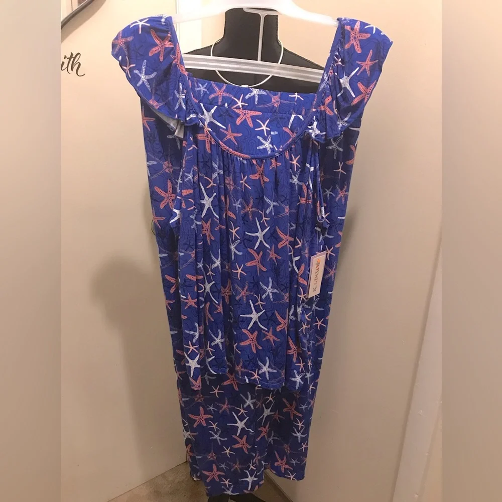 🆕 Ladies Sleeveless XL Blue Cami PJ Set. Nice soft material. NWT